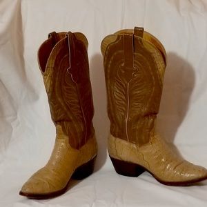 T.O Stanley Hornback Lizzard vintage men’s boots